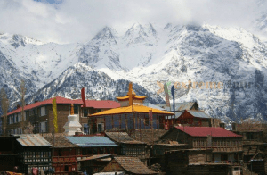 view of kinnar kailash from kalpa kinnaur India
