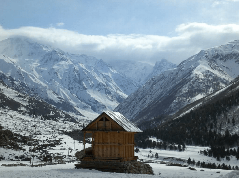 Chitkul village, India,