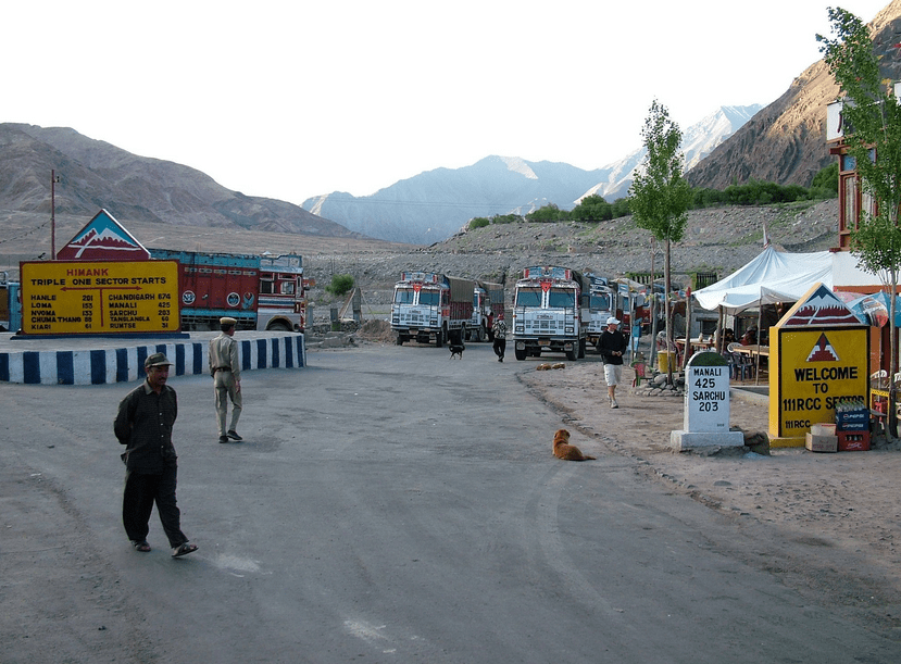 Upshi village, ldakh, India