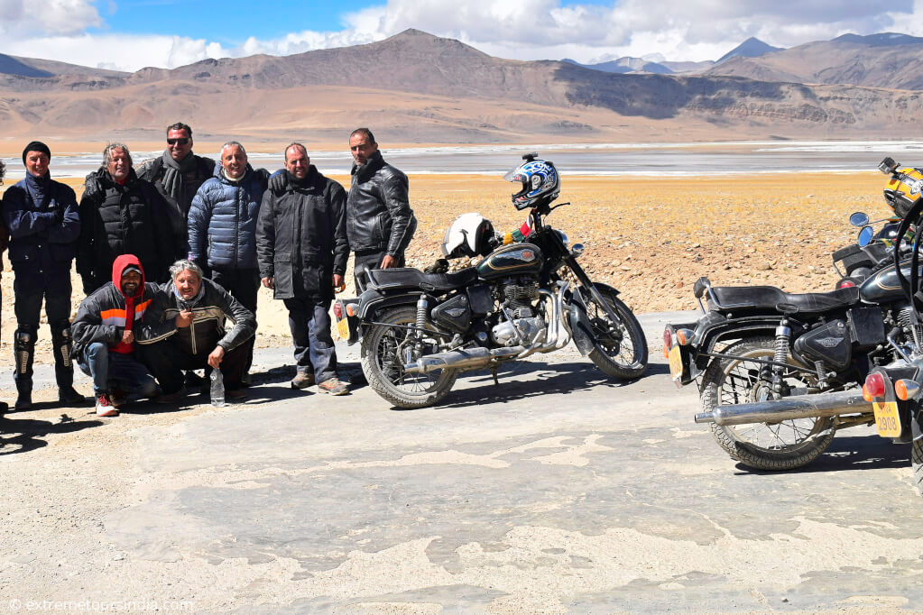 Leh Ladakh bike trip - Bikers posing in Ladakh